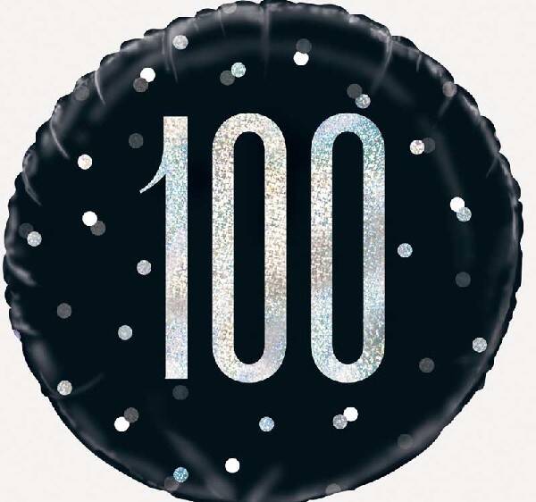 Age 100 helium balloon