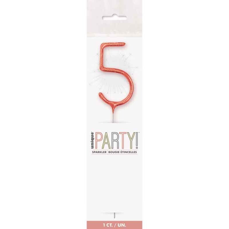 Rose gold no. 5 sparkler