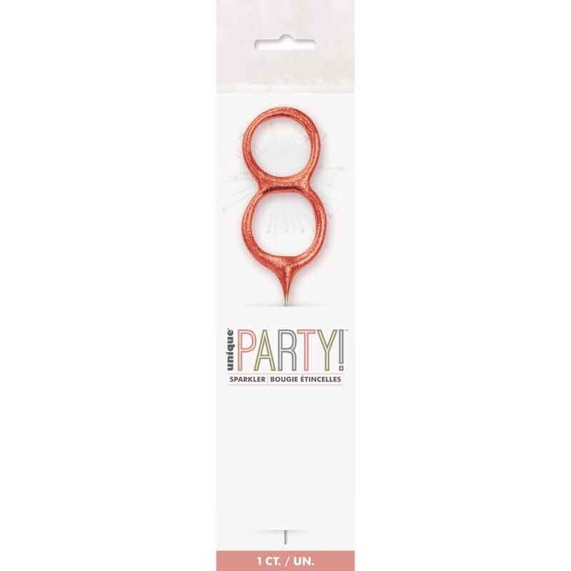 Rose gold no. 8 sparkler