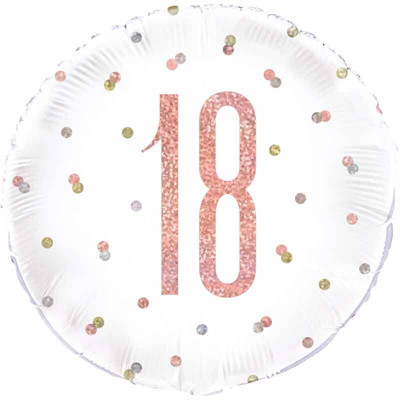 Age 18 helium balloon