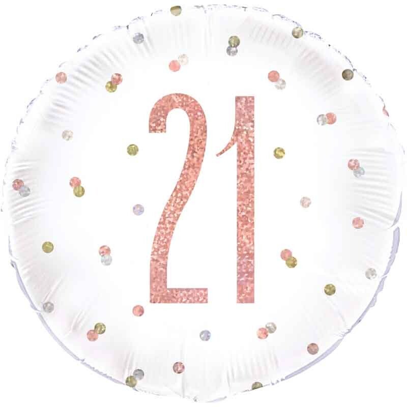 Age 21 helium balloon