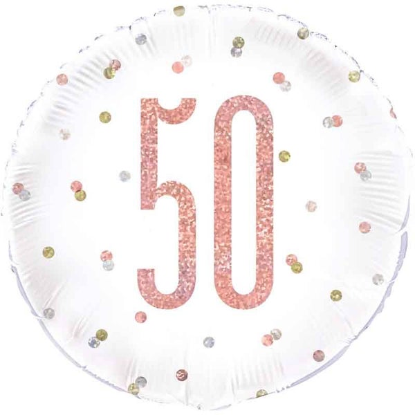 Age 50 helium balloon