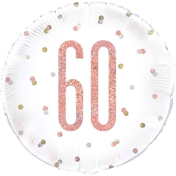 Age 60 helium balloon