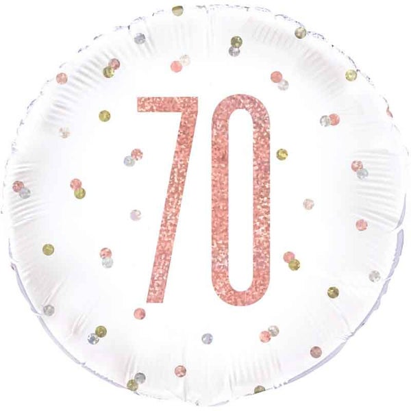 Age 70 helium balloon