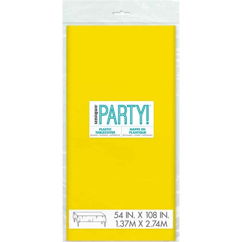 Neon yellow table cover