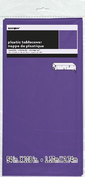 Purple table cover