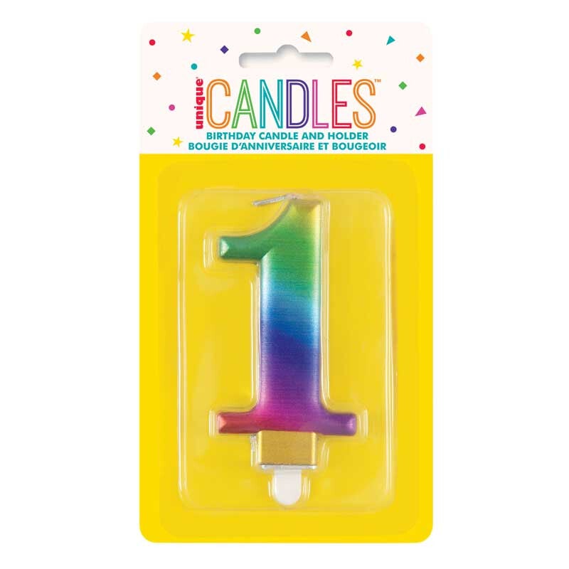 Rainbow no. 1 candle