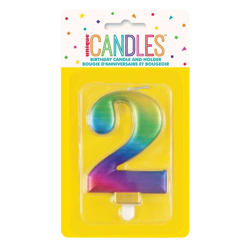 Rainbow no. 2 candle