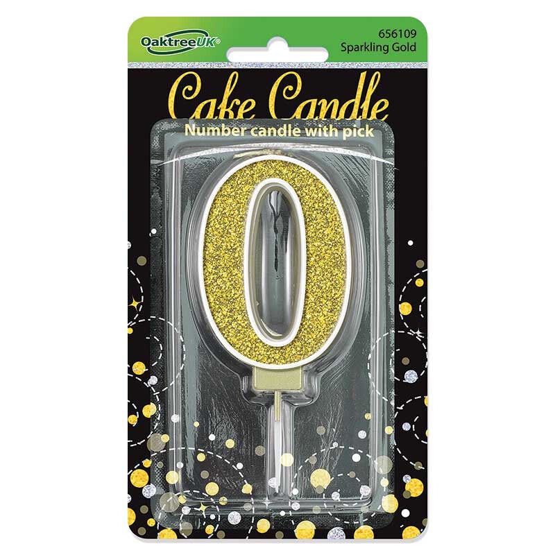 Gold no. 0 candle