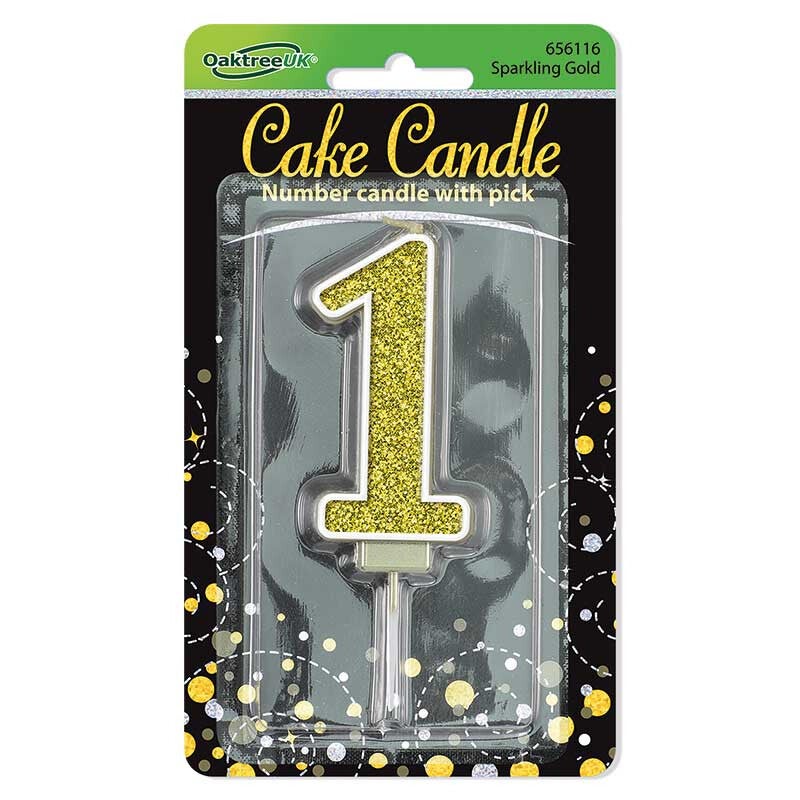 Gold no. 1 candle