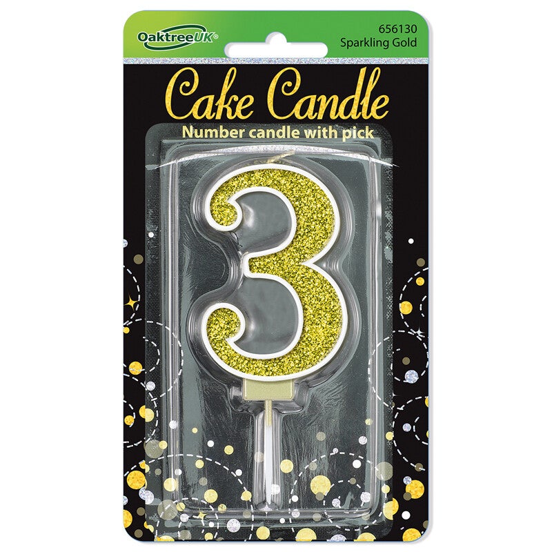 Gold no. 3 candle