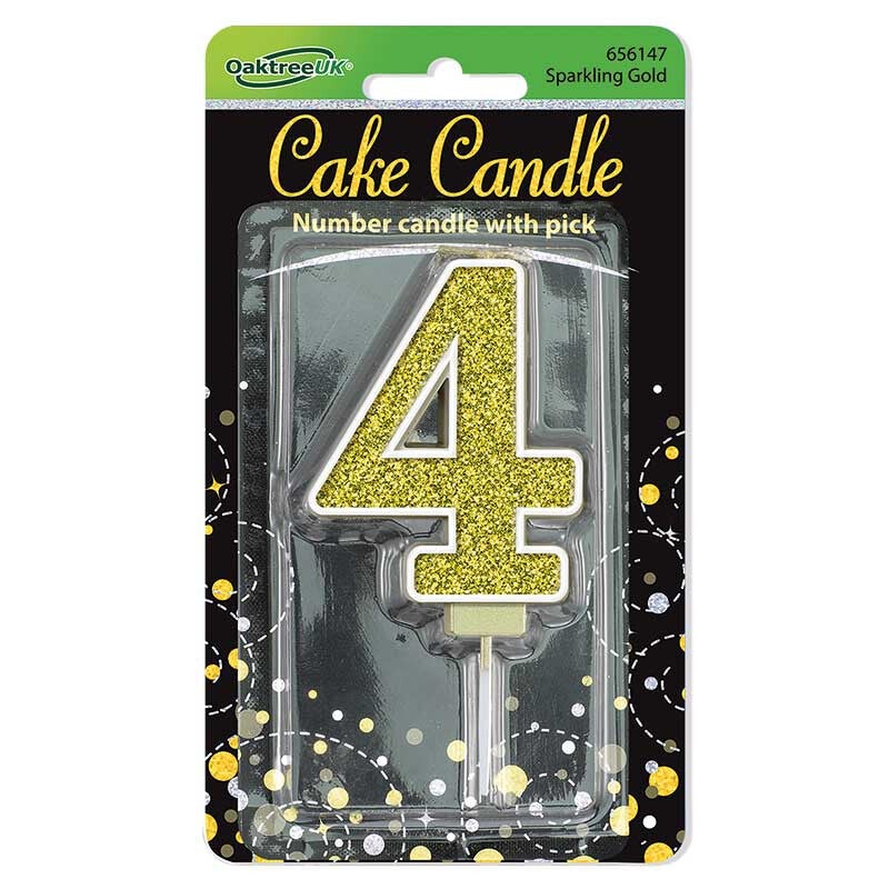Gold no. 4 candle