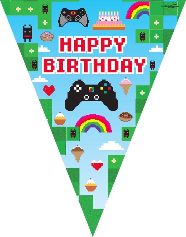 Gaming birthday bunting