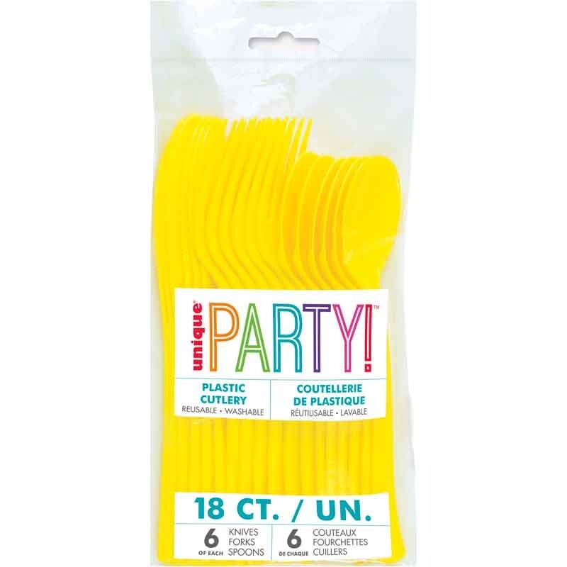 Neon yellow cutlery
