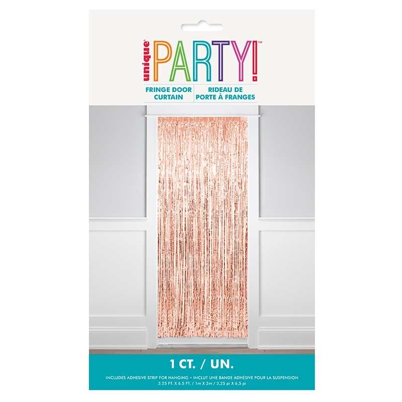 Rose gold door curtain