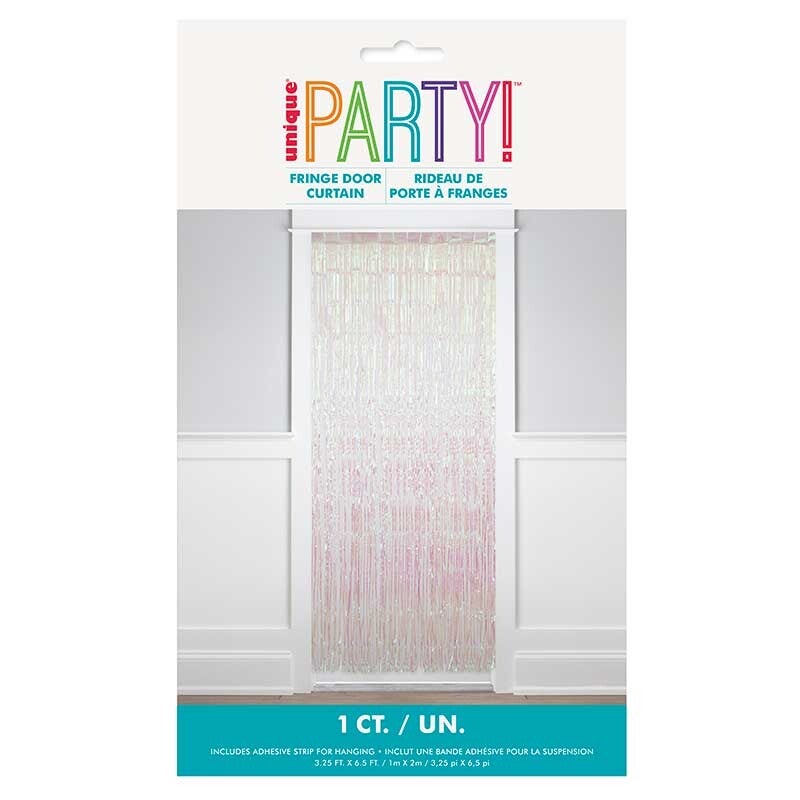 Iridescent door curtain