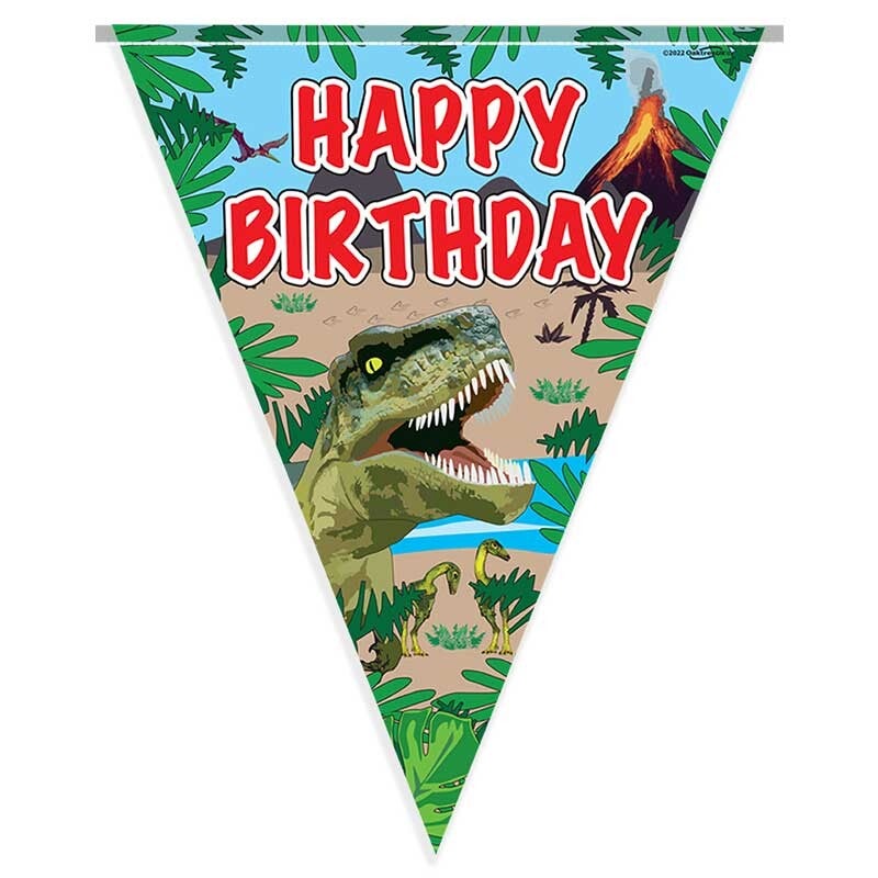 Dinosaur birthday bunting