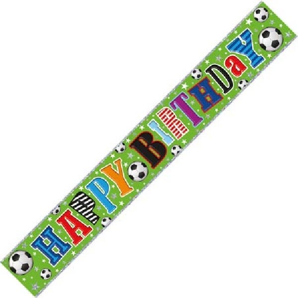 Football birthday banner