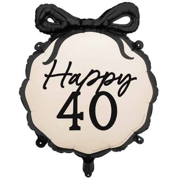 Age 40 helium balloon