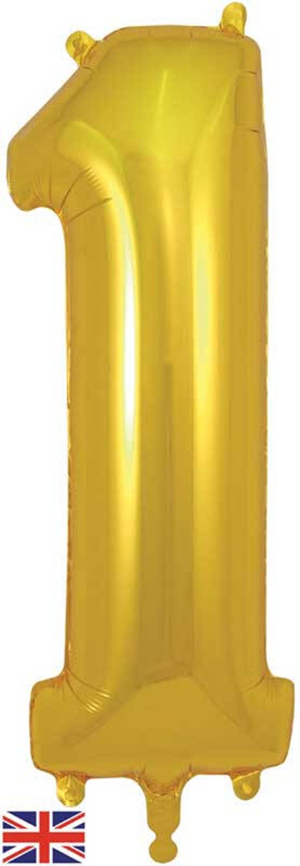 Classic gold no. 1 helium balloon