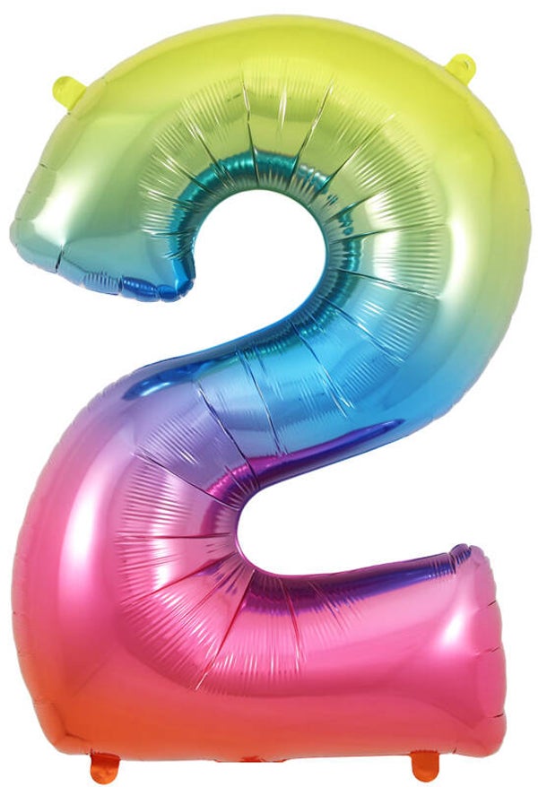 Rainbow no.2 helium balloon