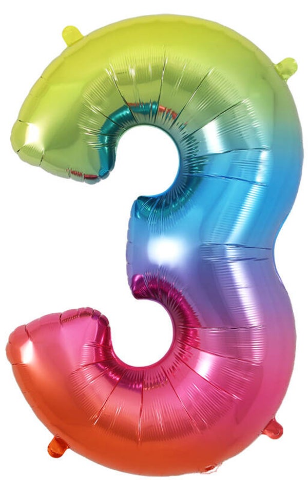 Rainbow no.3 helium balloon