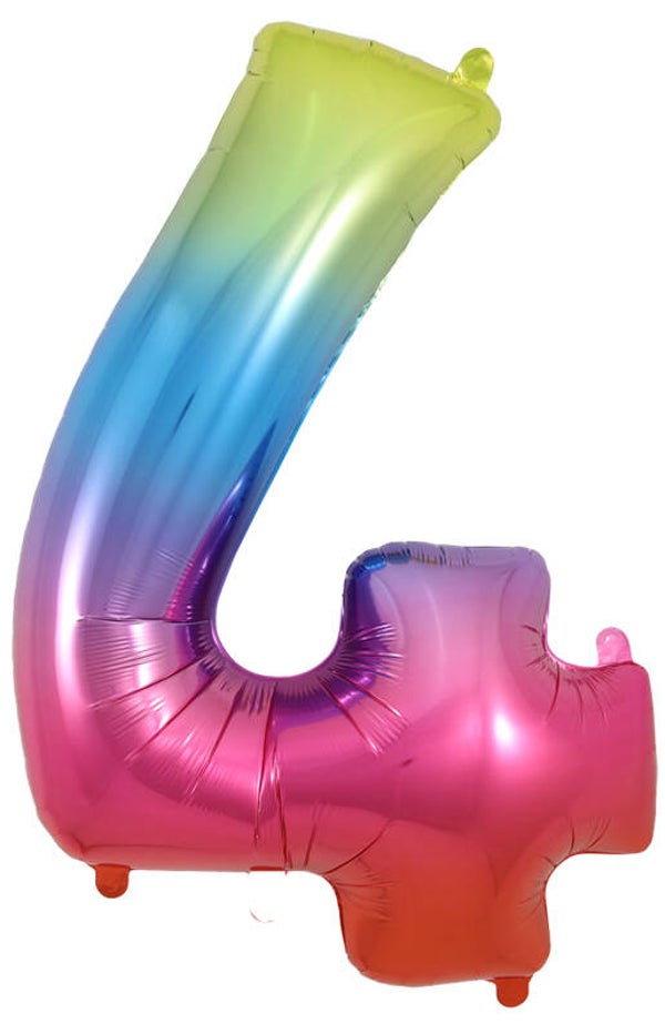 Rainbow no.4 helium balloon