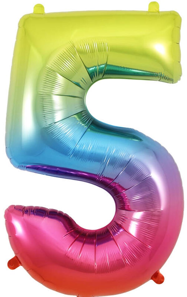 Rainbow no.5 helium balloon