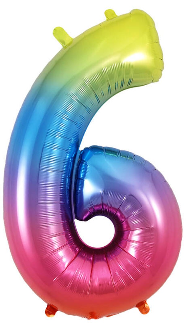 Rainbow no.6 helium balloon