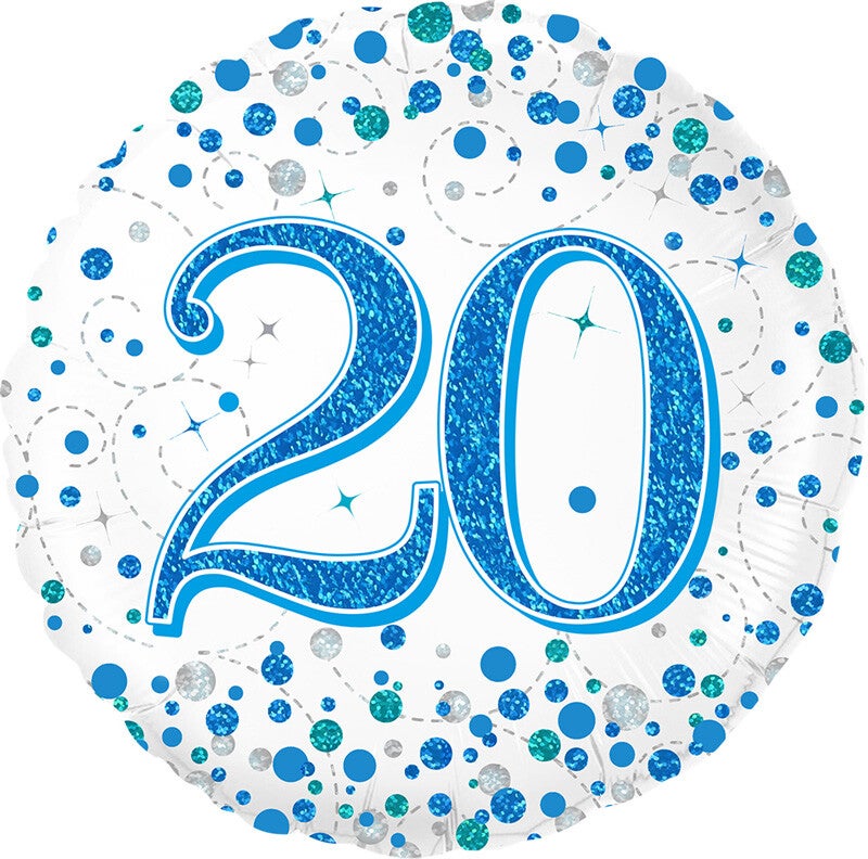 Age 20 helium balloon