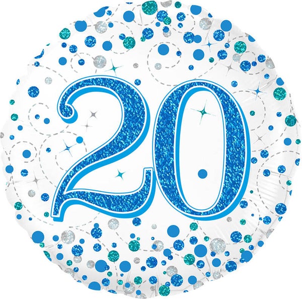 Age 20 helium balloon