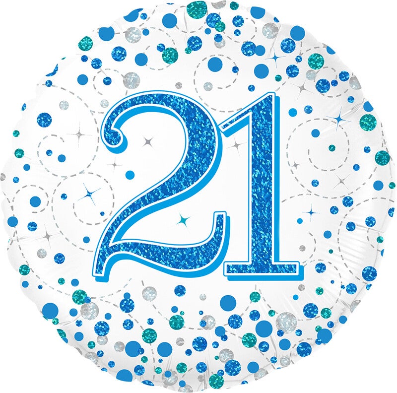 Age 21 helium balloon