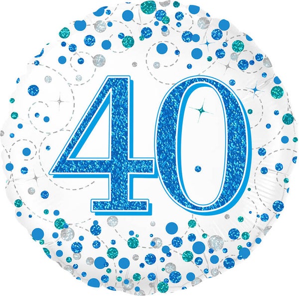 Age 40 helium balloon