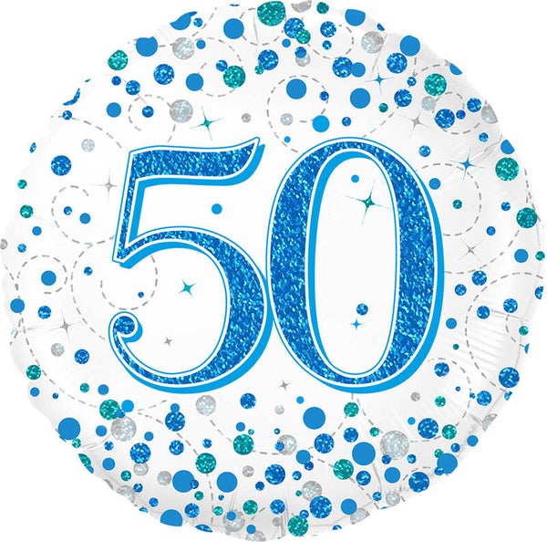 Age 50 helium balloon
