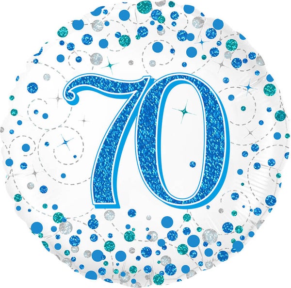 Age 70 helium balloon