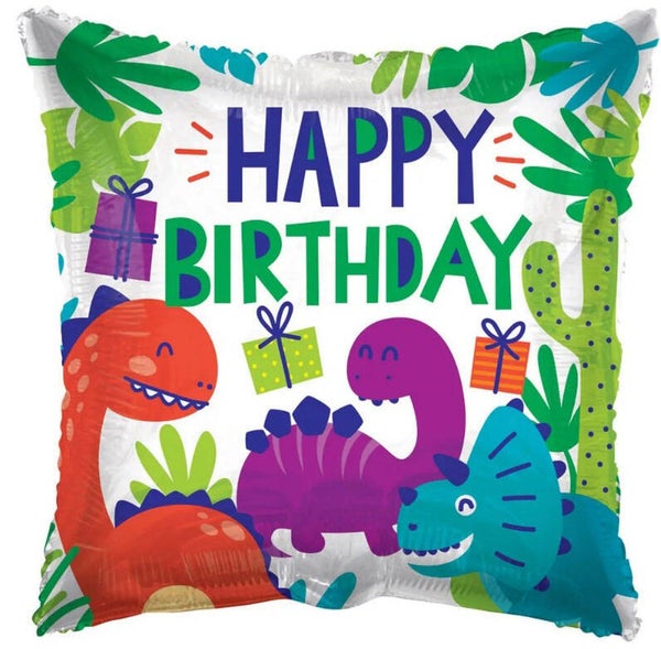 Dinosaur foil balloon