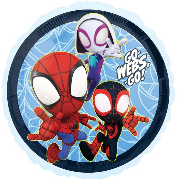 Spidey and friends foil balloon