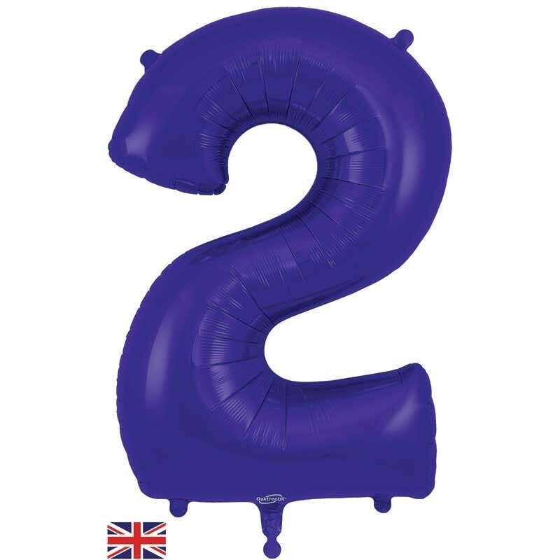 Purple no.2 helium balloon