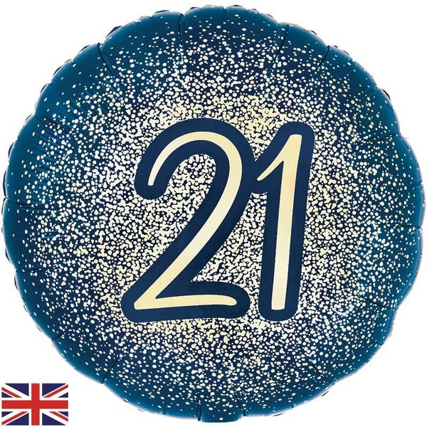 Age 21 helium balloon