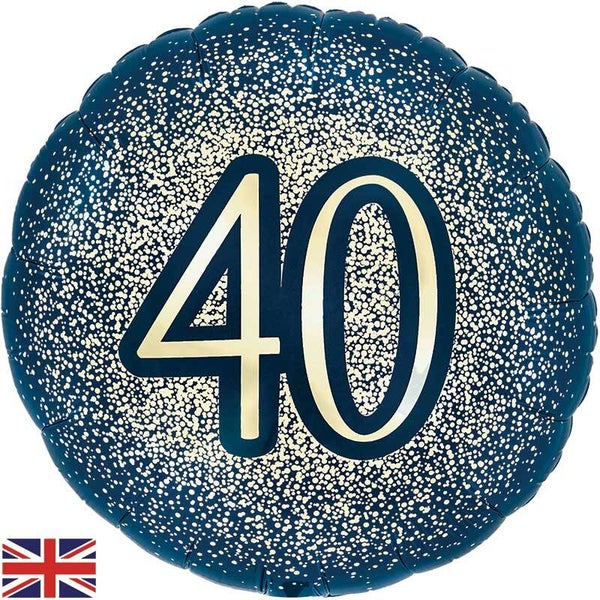 Age 40 helium balloon