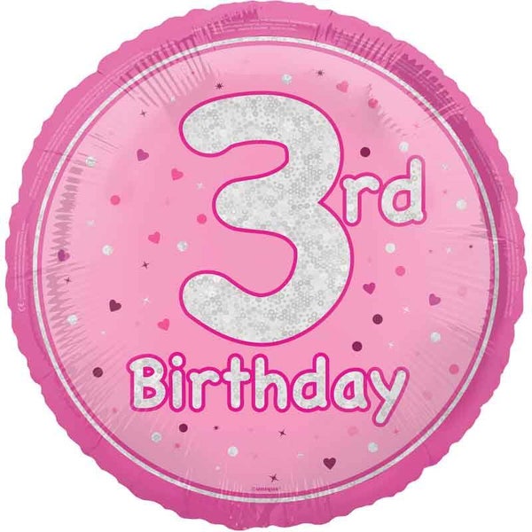 Age 3 helium balloon