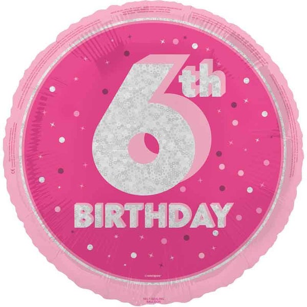 Age 6 helium balloon