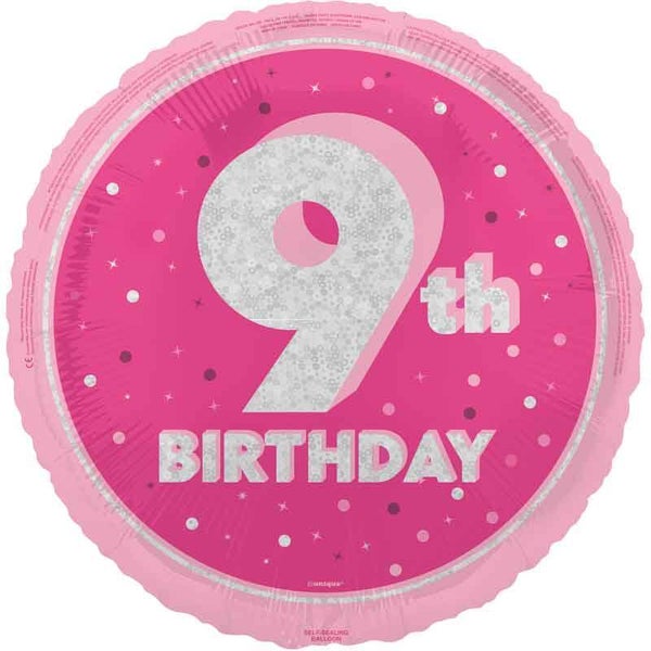 Age 9 helium balloon