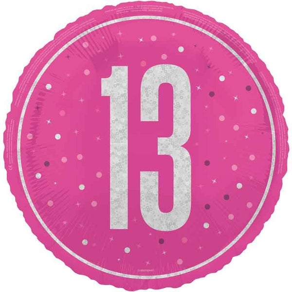 Age 13 helium balloon