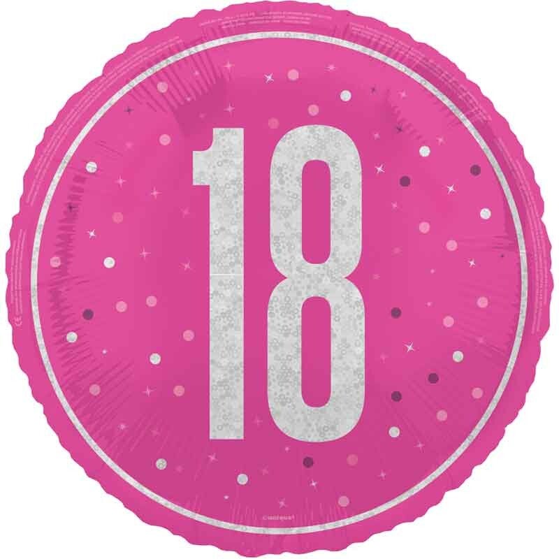 Age 18 helium balloon