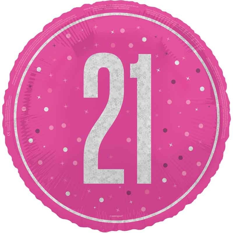 Age 21 helium balloon
