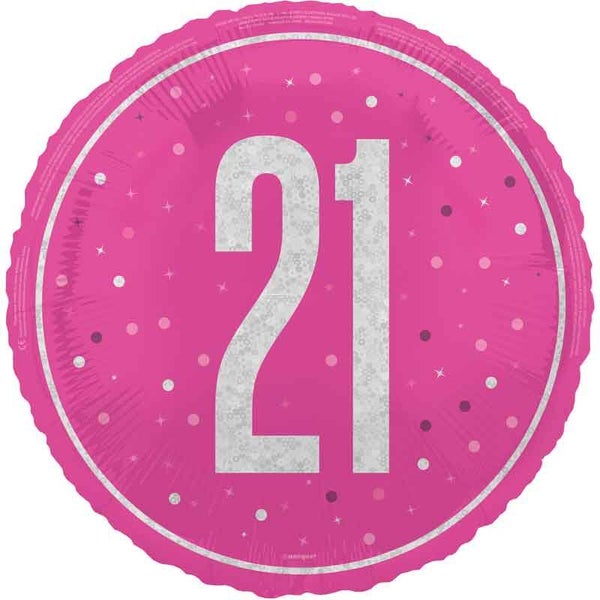 Age 21 helium balloon