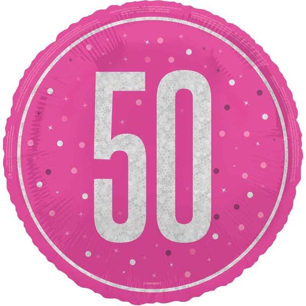 Age 50 helium balloon