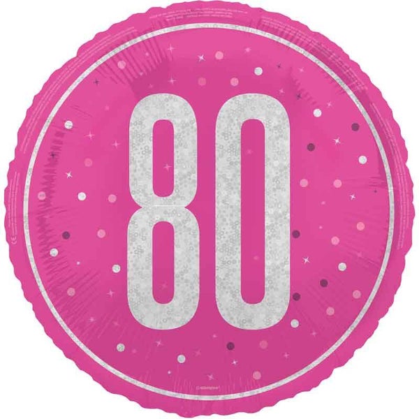 Age 80 helium balloon