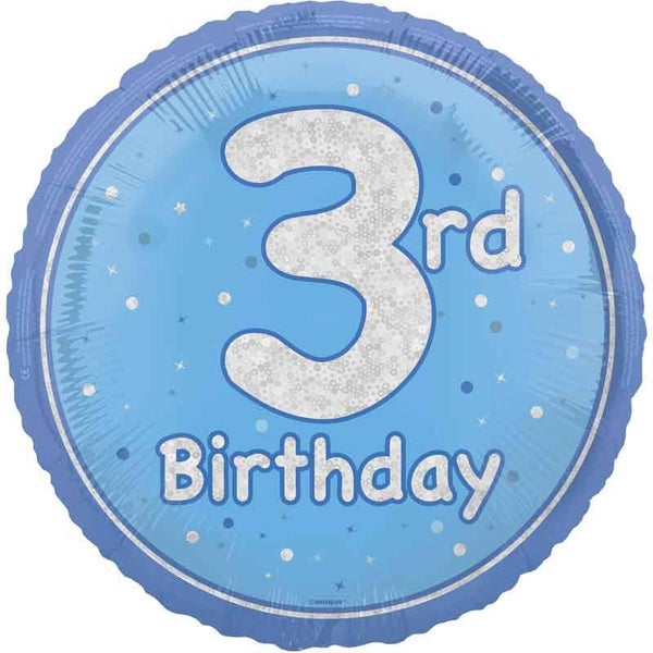 Age 3 helium balloon